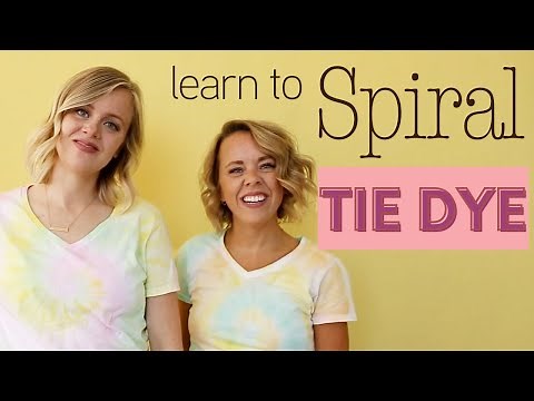 How to make a spiral tie-dye T-shirt
