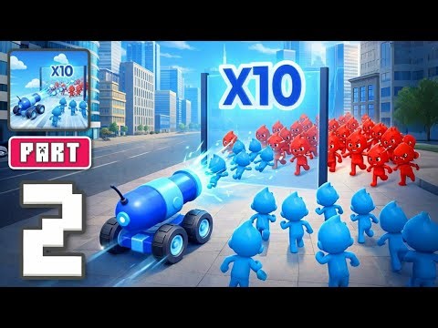 Mob Control - Gameplay Walkthrough Part 2 - Overwhelm The Enemy (iOS, Android)