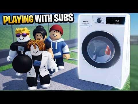 EXTREME Washer Destruction in Roblox 😨| With SUBSCRIBERS - Unbalanced Spin GONE WRONG