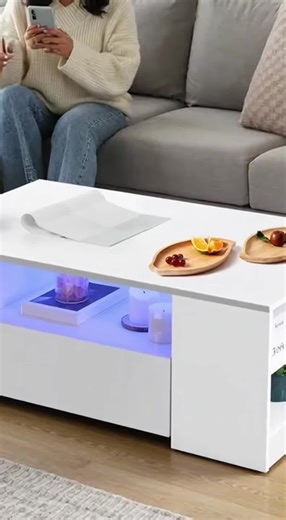 Your mood, your table. RGB magic! ✨ #LEDTable #RGBLights #ModernFurniture #HomeDecor #RoomMakeover