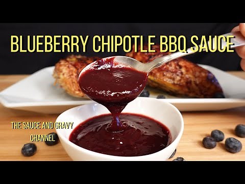 Blueberry Chipotle BBQ Sauce | Blueberry Barbecue Sauce | Homemade BBQ Sauce | Barbecue Sauce