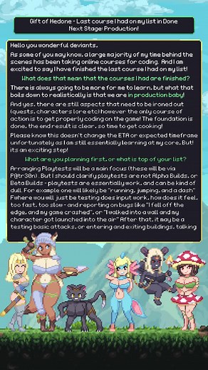 Gift of Hedone Update: Next Steps for Indie Game Development