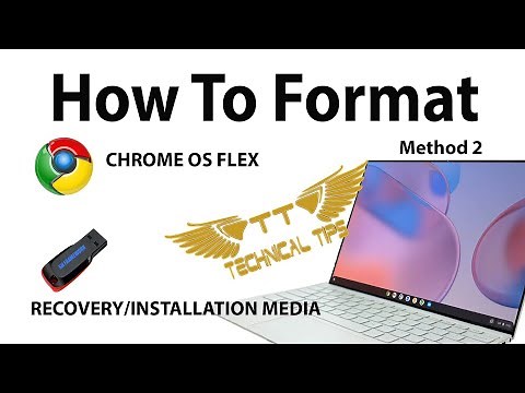 How to format chrome OS Flex USB Installation USB Drive | Method 2