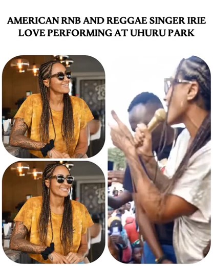 Nairobi_Juice on Instagram: "American RnB and Reggae Singer Irie Love performing at Uhuru Park"