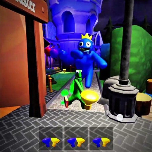 What If I Playing as Green & Blue Monster In Rainbow Friends funny moments #rainbowfriends #roblox