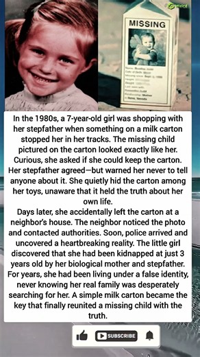 She Saw Her Own Face on a Missing Child Milk Carton 😱🥛