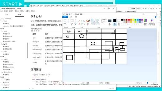 tkinter实战—19布局-01-grid-常见属性