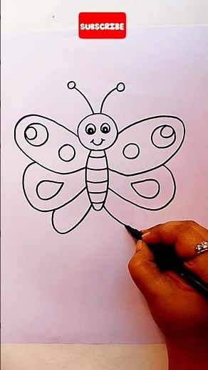 butterfly drawing// how to draw butterfly 🦋#butterfly #drawing #art #trending