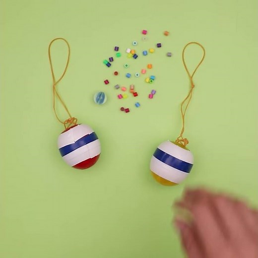 【工作あそび】おもちゃのカプセル容器でヨーヨーを作ろう！