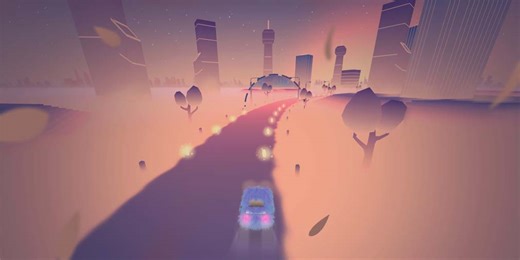 Fluffy Run is a minimalist racing game where you catch musical notes to progress through a breathtaking track