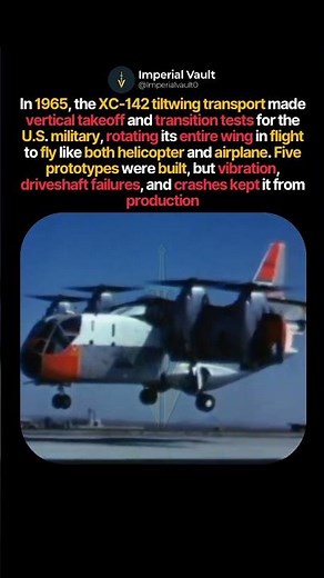 The Tiltwing Plane That Could Hover #shorts #history