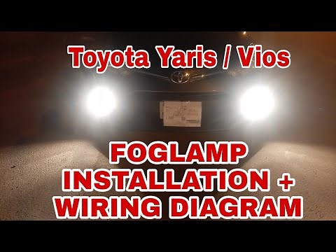TOYOTA YARIS FOGLAMP INSTALLATION + WIRING DIAGRAM
