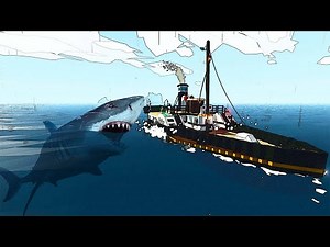 A MEGALODON ATTACKED OUR SHIP?! (Stormworks Multiplayer Gameplay Roleplay) - Sinking Ship Survival