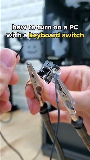 how to use a keyboard switch to turn on a PC #shorts