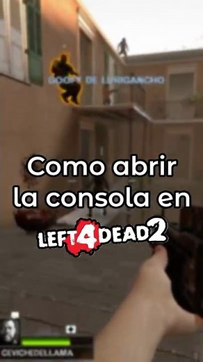 HOW TO OPEN THE CONSOLE IN L4D2 🤑 #left4dead2 #left4dead2walkthrough #shorts
