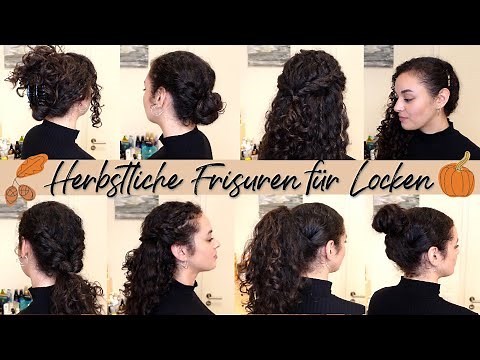 HERBSTLICHE FRISUREN FÜR LOCKEN 🍂✨ | 7 verschiedene Styles - auch für "Anfänger" 🤩🍁 | IamAniva