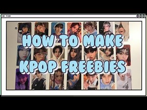 How to make kpop freebies (for concerts) 🩵