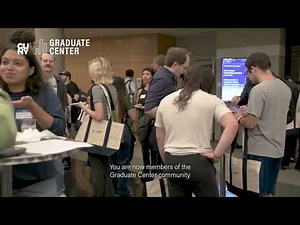 Welcoming New Students to the Graduate Center