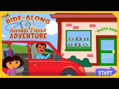 Dora the Explorer: Dora's Ride-Along Animal Photo Adventure Gameplay (Browser Game)