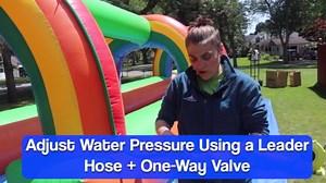 Crossover Inflatable Splash and Ride Waterslide for Kids with Blower, 25 x 9 x 6 Foot Rainbow Water Slide with Built in Misting System for Backyard Party Events, with Stakes and Storage Bag