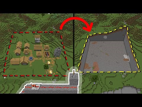 How to Destroy a Minecraft Village in Just 1 Click