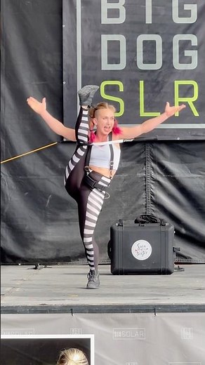 Fitting my body through a tennis racket 😳 #contortionist #stunt #circus #flexible