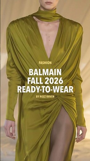 Balmain Fall 2026 Ready-to-Wear #balmain #runwaycollection #fashionshow