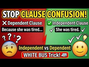Independent and Dependent Clauses Explained with Examples |Comma usage in complex sentence| English