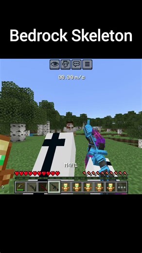 Java vs Bedrock Skeleton | #shorts #minecraftshorts
