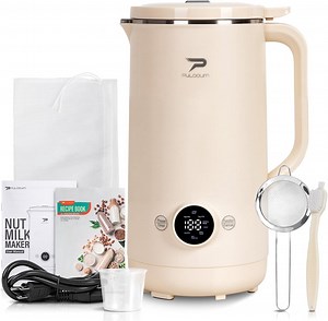 8 in 1 Nut Milk Maker Machine,(27oz/800ml) Soy Milk Maker for Homemade Almond, Oat, Coconut, Juice, Milkshake, Grains, Creamy Soup, Plant Based and Non Dairy Beverages with Delay Start/Self-Cleaning