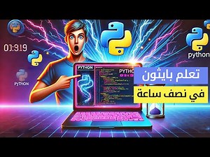 🚀 تعلم أساسيات بايثون من الصفر في 30 دقيقة فقط! 🔥