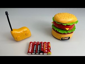Unboxing Burger Model RC Car, Cute RC Monster Model Car, RC Drift Racing Car, Marvel Hero Car