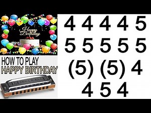HAPPY BIRTHDAY HARMONICA ( C DIATONIC ), ARMÓNICA C, GAITA DE BOCA C, BLUES HARP C, MUNDHARMONIKA C