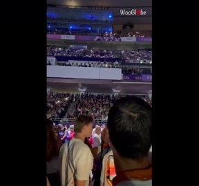 Woman captures alternate shot of alien's entrance at Closing Ceremony of 2024 Olympic Games