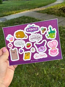 Chowder Sticker Sheet - Etsy