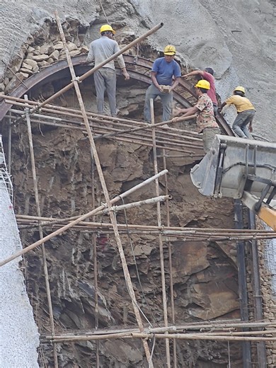 Tunnelling work #civilengineering #follow #viral #hydropower #Ak77