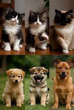 #CatDogFriendship #PetTimelapse #HeartWarmingPets #AnimalBond #GrowingUpTogether #PetPhotography