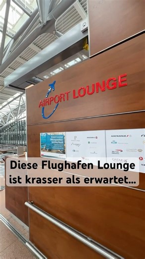 Flughafen Hamburg Lounge 😳 Das bekommst du wirklich