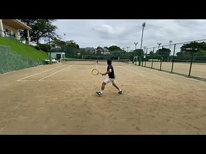 Double handed forehand point practice