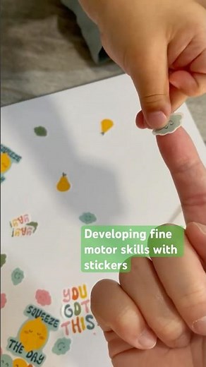 Easy Prep Art Task Using Stickers to Develop Fine Motor Skills for Two Year Olds