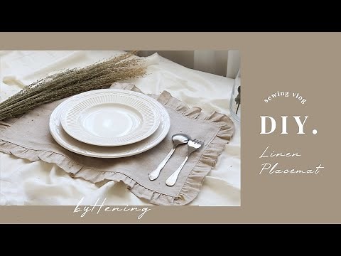 DIY PLACEMATS WITH RUFFLES | EASY SEWING PROJECTS | BYHENING