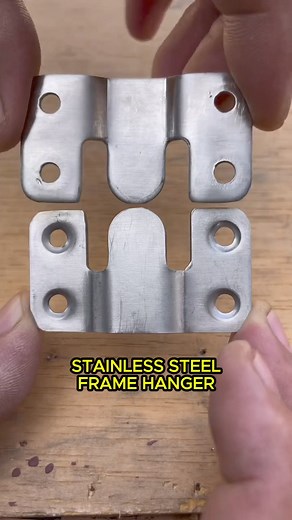 1.3M views · 14K reactions | Strong and Reliable! ✨ Shop the Stainless Steel Frame Hanger Today! Order here ➡️ https://quickmechtools.com/products/stainless-steel-frame-hanger #Frame #wood #picture #Tools #QuickMechTools | Quickmechtools | Facebook