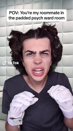 POV: You’re my roommate in the padded psych ward room ✨#asmr #pov #roleplay #crazy