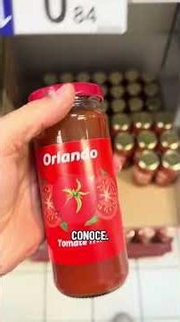 Healthy fried tomato sauce at the supermarket