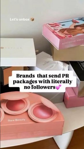 Brands that send PR packages with literally no followers 💕