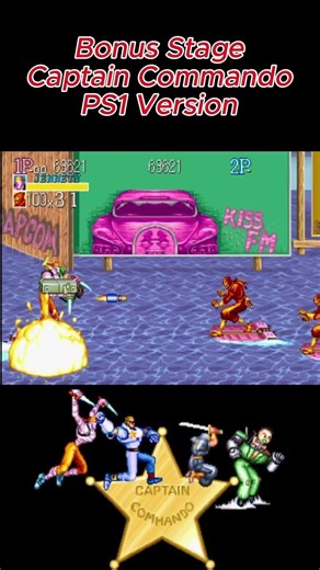 Bonus Stage Captain Commando PS1 version #retrogaming