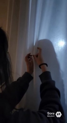 2.3K views · 18 reactions | She Thought Someone Was Behind the Curtain…  #HorrorVideo #CreepyNight #RealFootage #GhostInTheRoom #HauntedBedroom #ScaryMoments #NightVisionHorror #FacebookHorror | Grapes are sour | Facebook