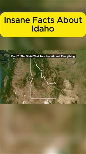 facts About Idaho #geographyfacts #geography #map #factsyoudidntknow #idaho