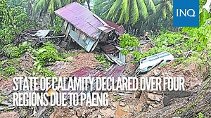 2.4K views · 24 reactions | Four regions were placed under a state of calamity due to Severe Tropical Storm Paeng (international name: Nalgae). Read more: https://inq.news/StateOfCalamityPaeng | INQUIRER.net | Facebook