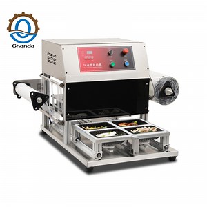 [Hot Item] Desktop Fast Food Box Packing Machine Seafood Tray Sealing Machine Meat Food Tray Sealer
